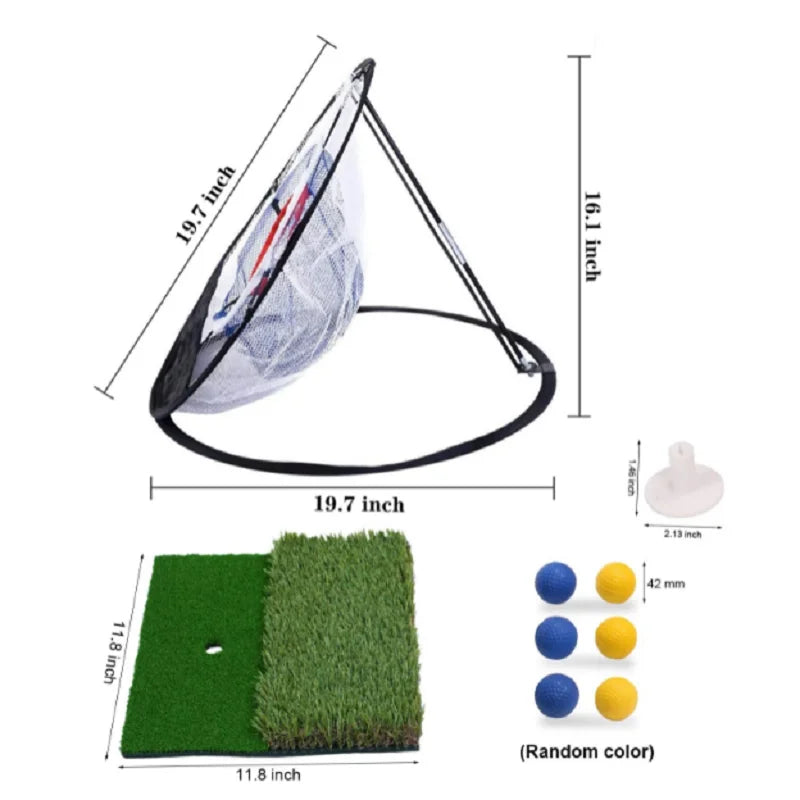 Chipping Net Turf Balls Tees